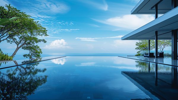 Découvrez les secrets de la piscine miroir élégante